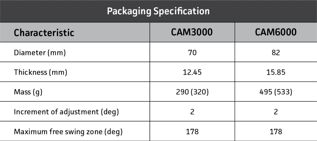 Tables CAM-Discontinuous Recliner